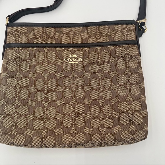 Coach Brown Crossbody Bag with Signature Monogram - Picture 2 of 5